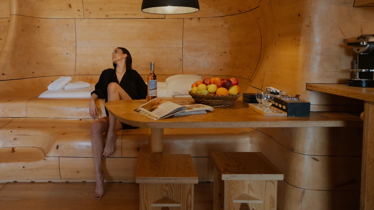 hyades resort breakfast in chalet